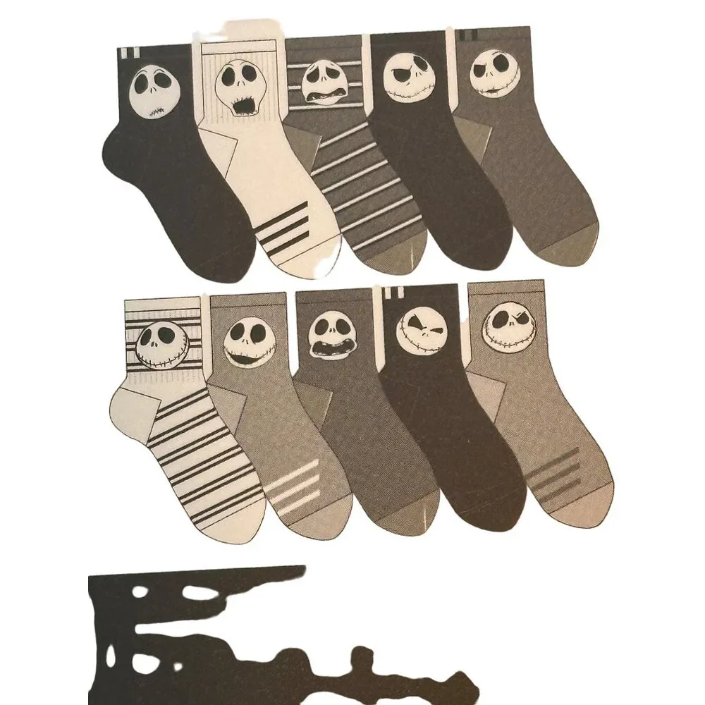 The Nightmare Before‎ Christmas 30Th Shortie Crew Socks Size 4-10 10 Pair